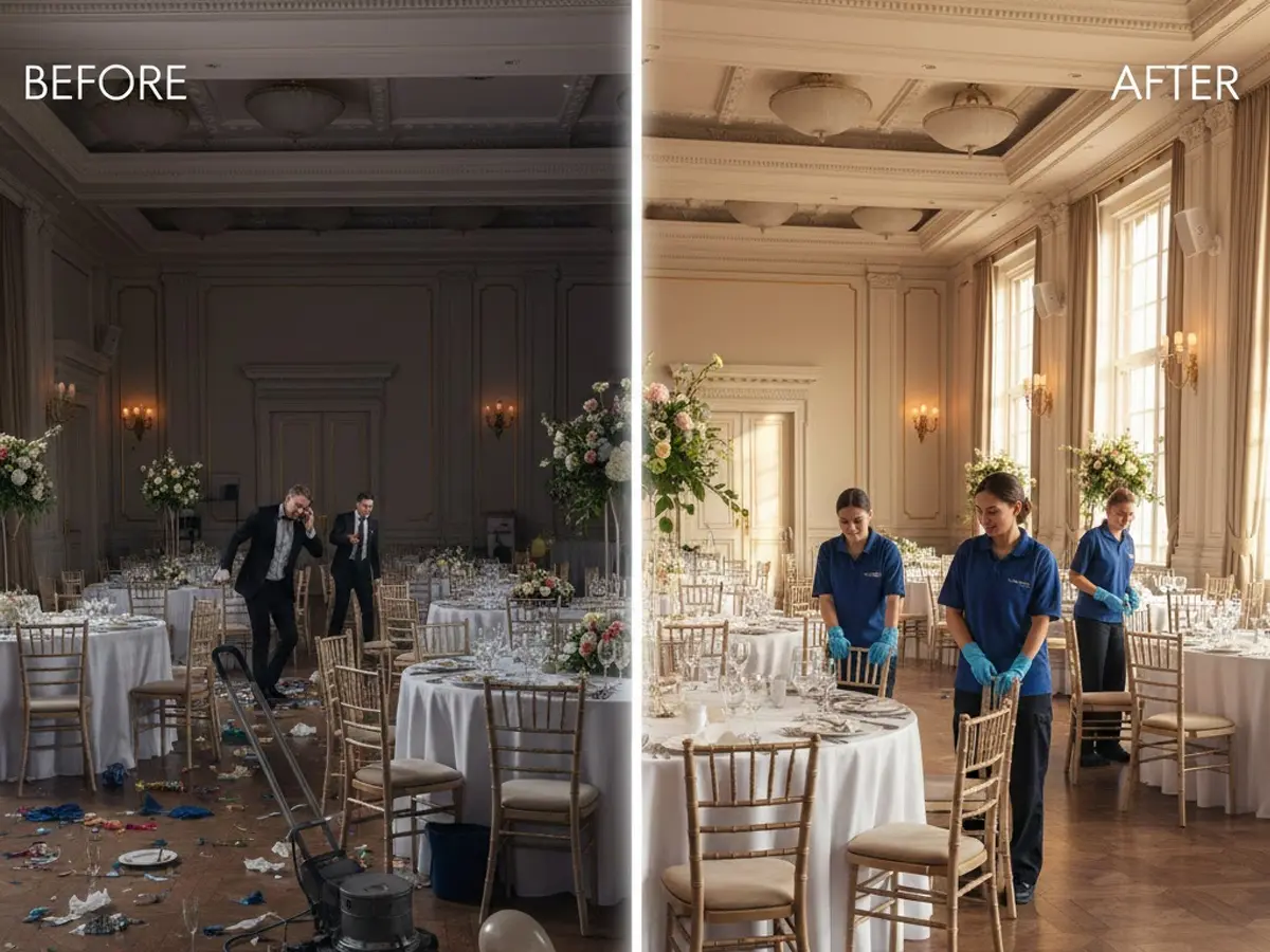 Why Professional Cleaning Before and After Events Is Essential for Your London Venue