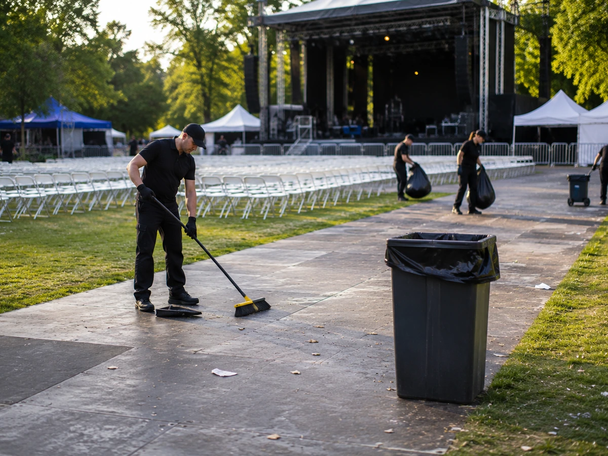 Cleaning Challenges Unique to Outdoor Event